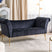 Beliani - NANTILLY - Chaise longue - Zwart - Fluweel