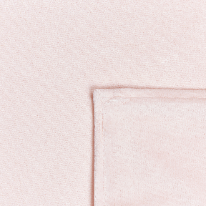 Beliani-RHEA-Verzwaringsdeken hoes-Pastelroze-100 x 150 cm-Polyester