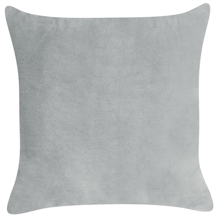 Beliani-CHAUMONT-Chaise longue-Lichtgrijs-Rechterzijde- Fluweel