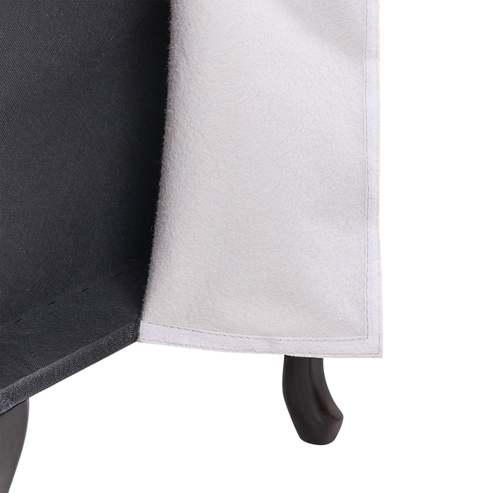 Beliani - PESSAC - Chaise longue - Lichtgrijs - Linkerzijde - Fluweel