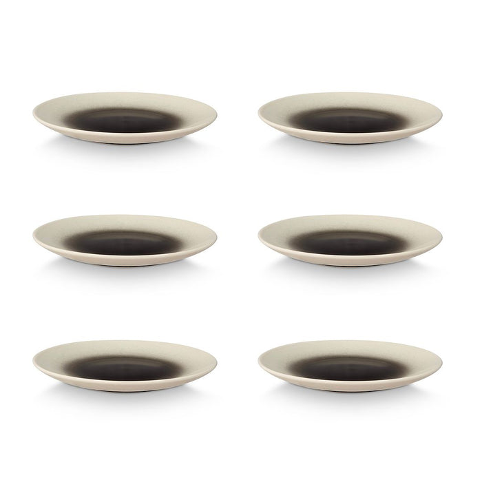 vtwonen Gebaksbordjes - Set van 6 Gebaksborden - Zwart - 15 cm