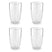 vtwonen Longdrinkglazen Dots - Glazen - Set van 4 Drinkglazen - 400 ml