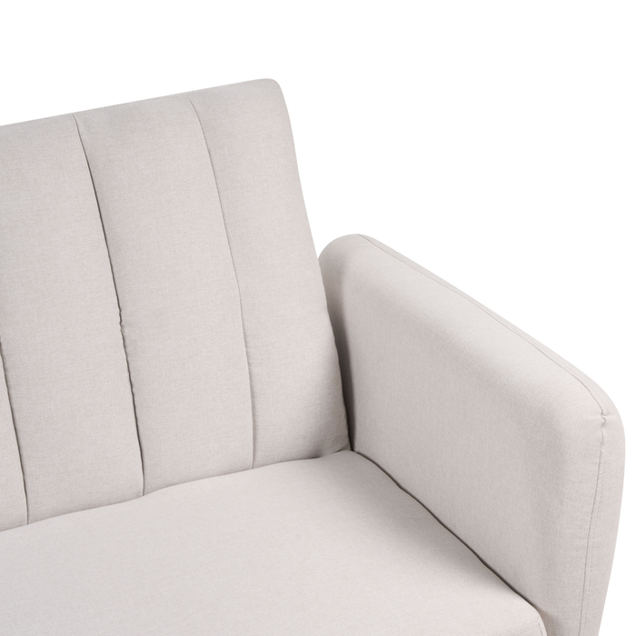 Beliani - VIMMERBY - Slaapbank - Beige - Polyester