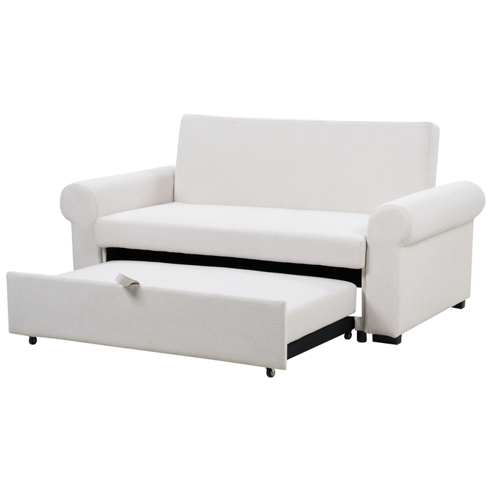 Beliani - SILDA - Slaapbank - Lichtbeige - Polyester