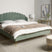 Beliani - AMBILLOU - Tweepersoonsbed - Groen - 180 x 200 cm - Fluweel