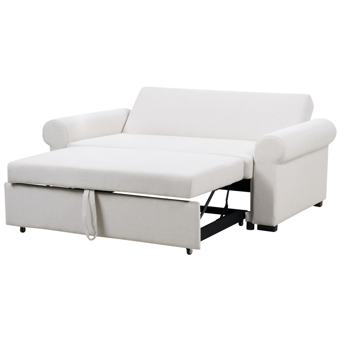 Beliani - SILDA - Slaapbank - Lichtbeige - Polyester