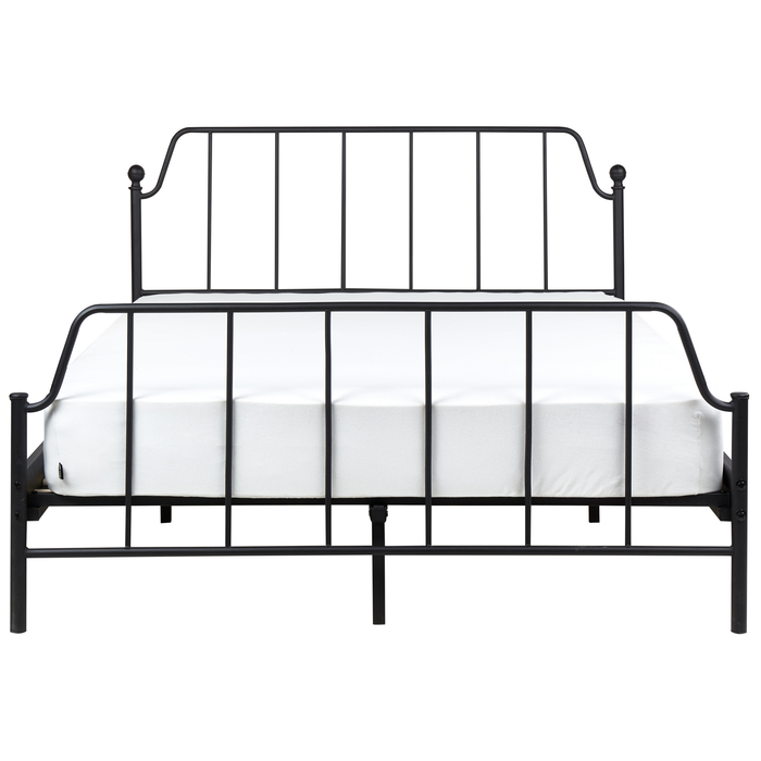 Beliani - MAURESSAC - Tweepersoonsbed - Zwart - 140 x 200 cm - Metaal