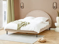 Beliani - MARGUT - Bed - Beige - 160 x 200 cm - Bouclé