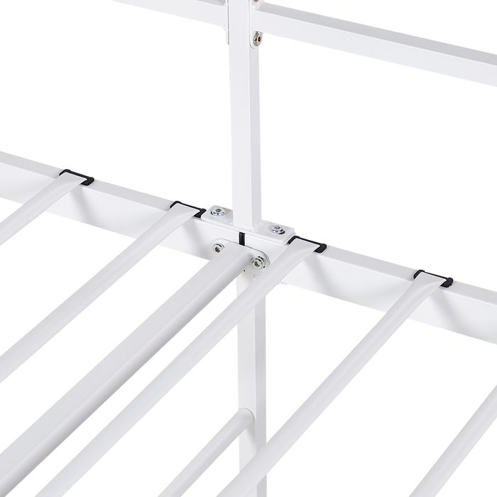 Beliani - BATTUT - Eenpersoonsbed - Wit - 90 x 200 cm - Metaal