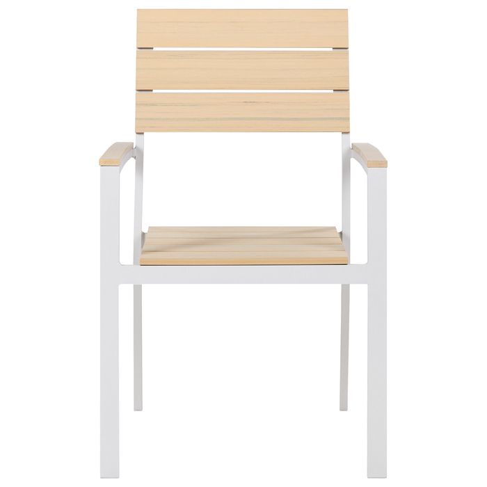 Beliani - COMO - Tuinset voor 6 - Lichthout - Kunsthout