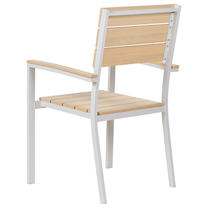 Beliani - COMO - Tuinset voor 6 - Lichthout - Kunsthout