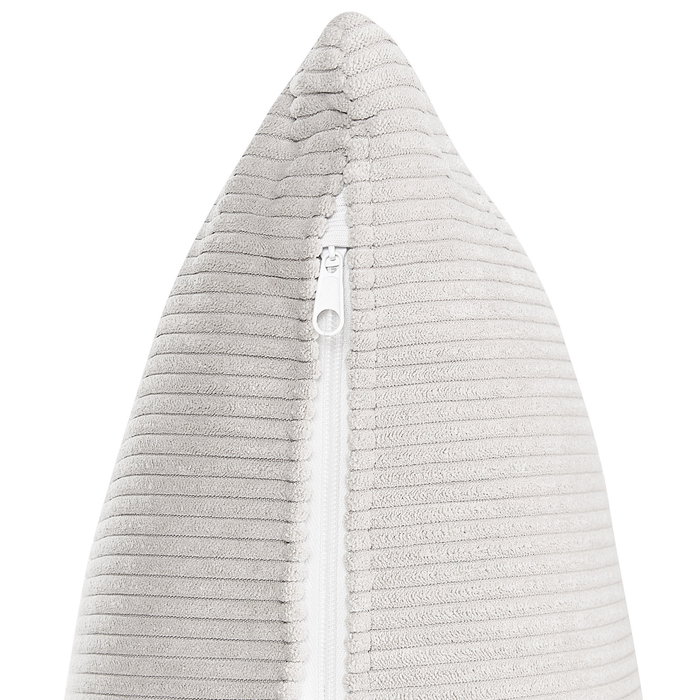 Beliani - LUSPA - Hoekbank - Lichtbeige - Linkszijdig - Corduroy