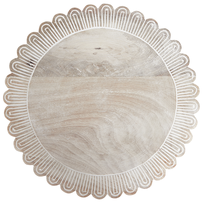 Beliani - MEMFIS - Cakestandaard - Lichthout - Mangohout