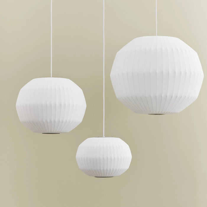 HAY Nelson Bubble Angled Sphere Hanglamp M - Ø 49,5 cm - Off White