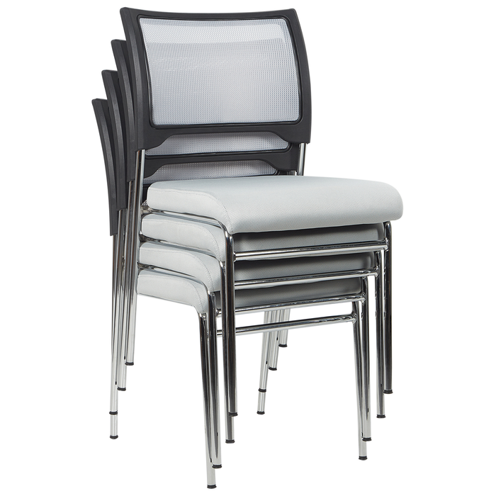 Beliani - SEDALIA - Set van 4 stoelen - Grijs - Polyester