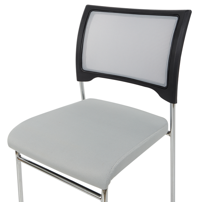 Beliani - SEDALIA - Set van 4 stoelen - Grijs - Polyester