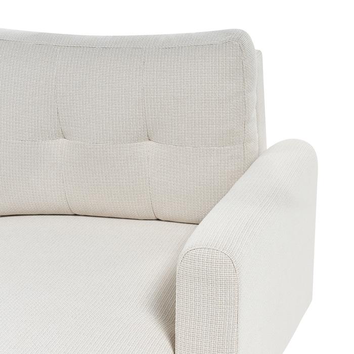 Beliani - SIRO - Slaapbank - Lichtbeige - Rechtszijdig - Polyester