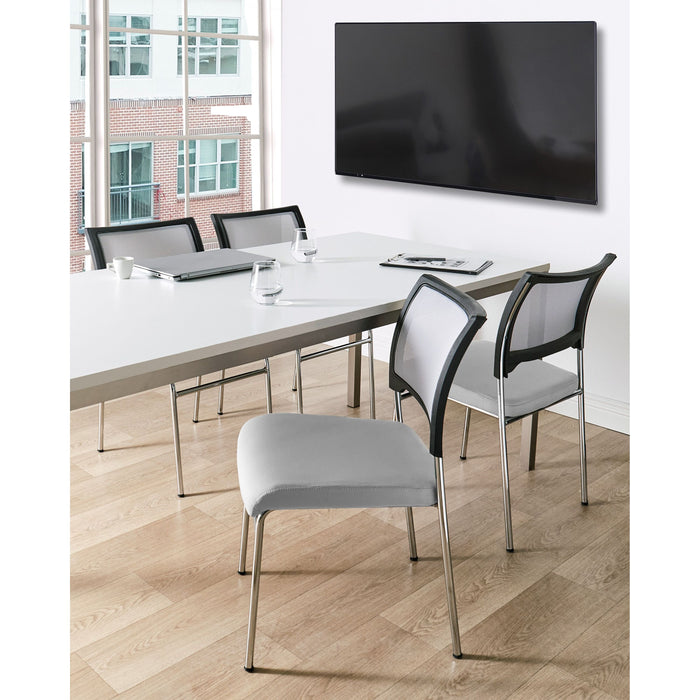 Beliani - SEDALIA - Set van 4 stoelen - Grijs - Polyester