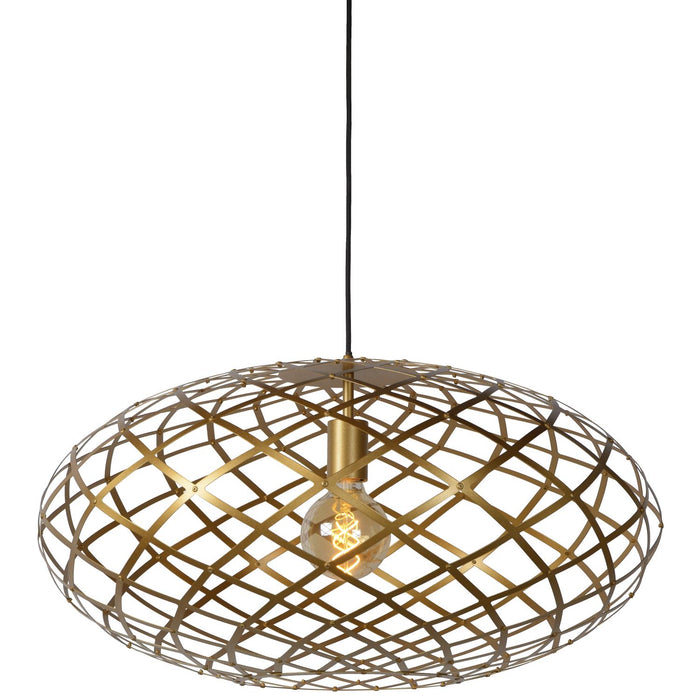 Lucide WOLFRAM Hanglamp - Mat Goud | Messing