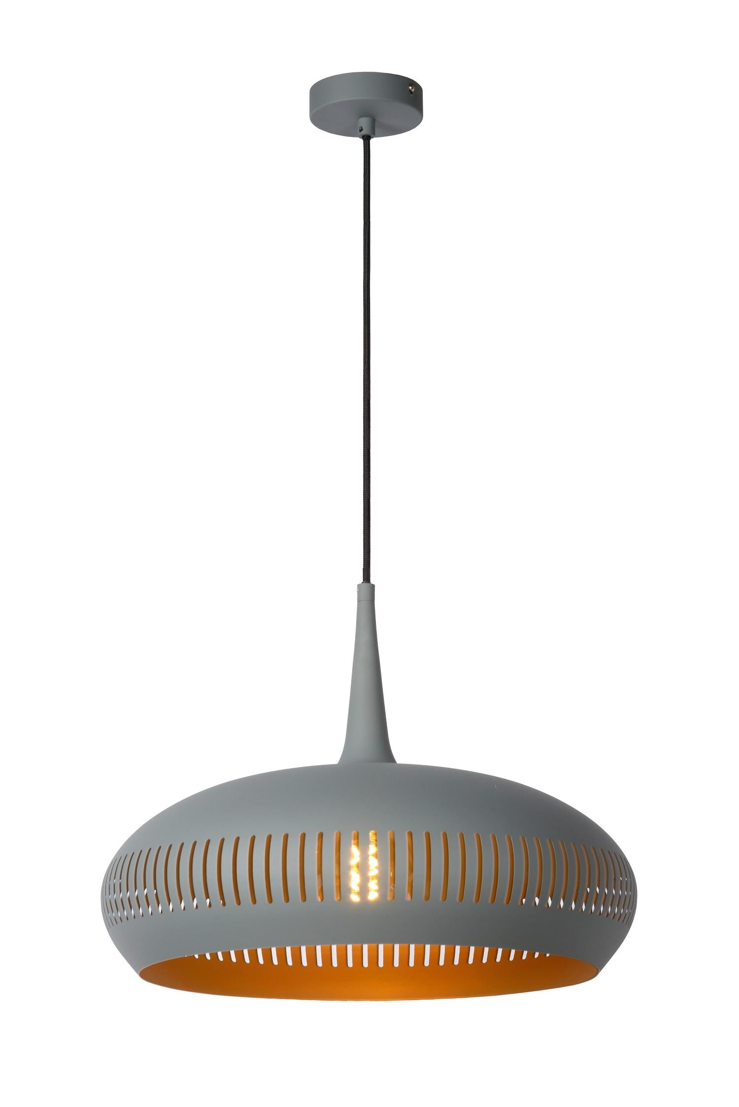 Lucide RAYCO Hanglamp 1xE27 - Grijs