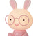 Lucide DODO RABBIT Tafellamp - Roze