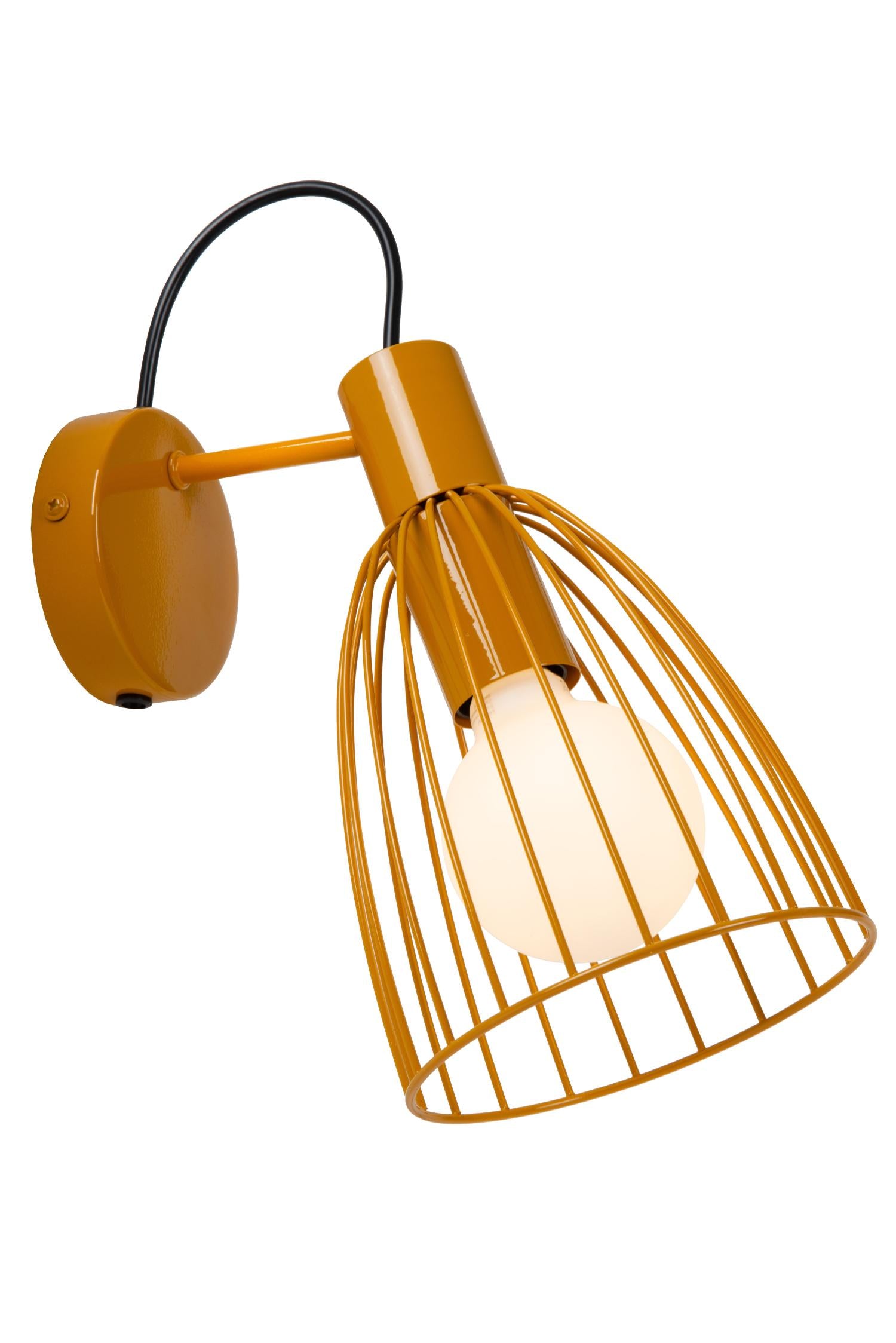 Lucide MACARONS Wandlamp - Okergeel
