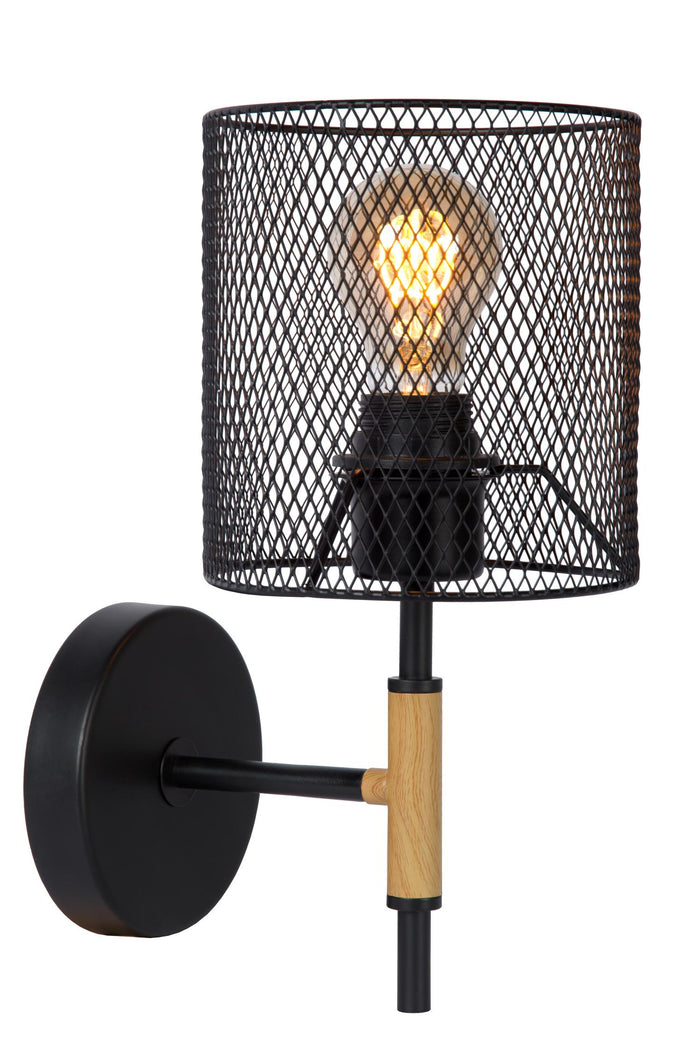 Lucide BASKETT Wandlamp - Zwart