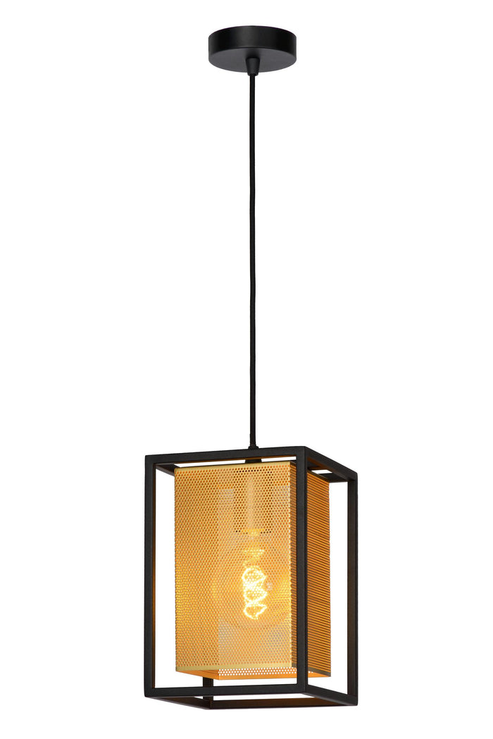 Lucide SANSA Hanglamp 1xE27 - Zwart
