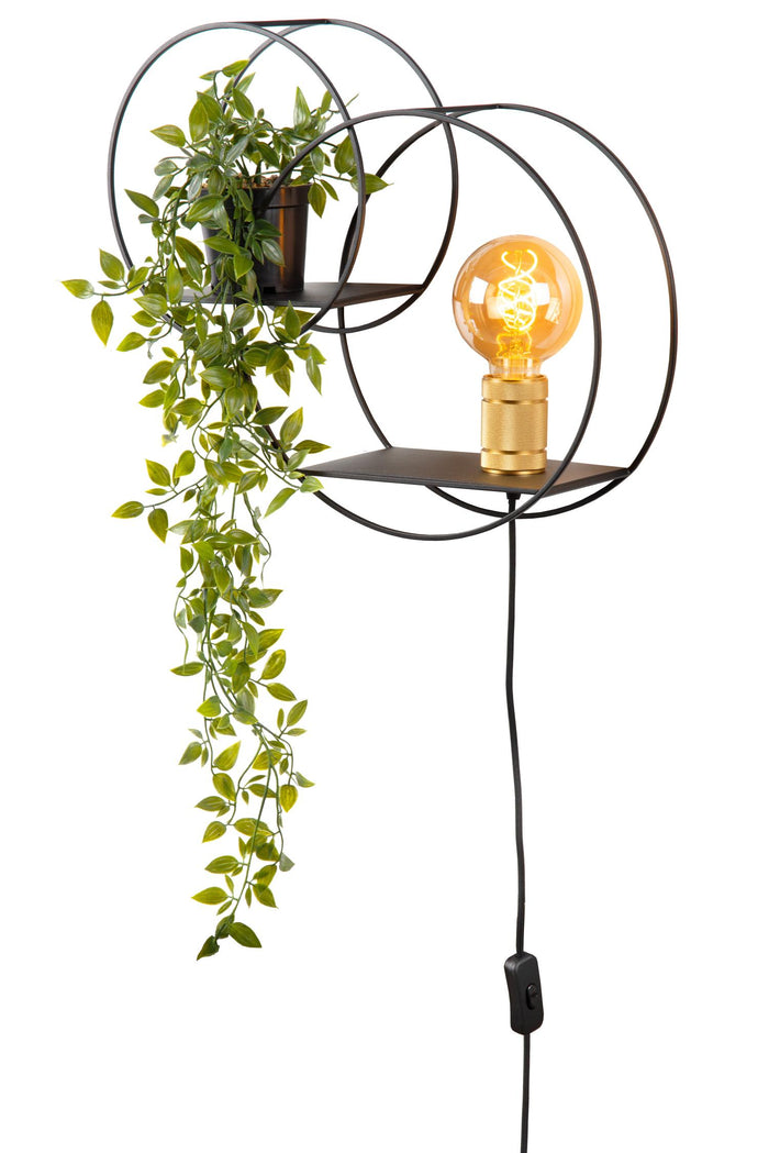 Lucide CIRCLE Wandlamp - Zwart