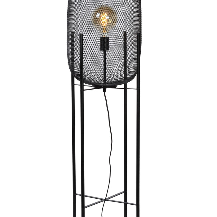Lucide MESH Vloerlamp - Zwart