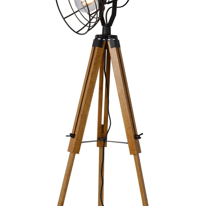 Lucide JOSHUA Vloerlamp 1xE27 - Zwart