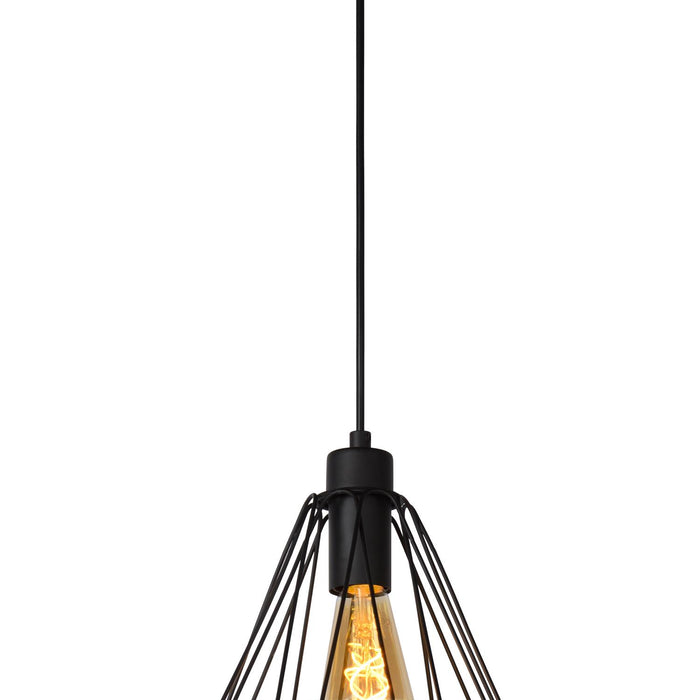 Lucide KYARA Hanglamp 1xE27 - Zwart