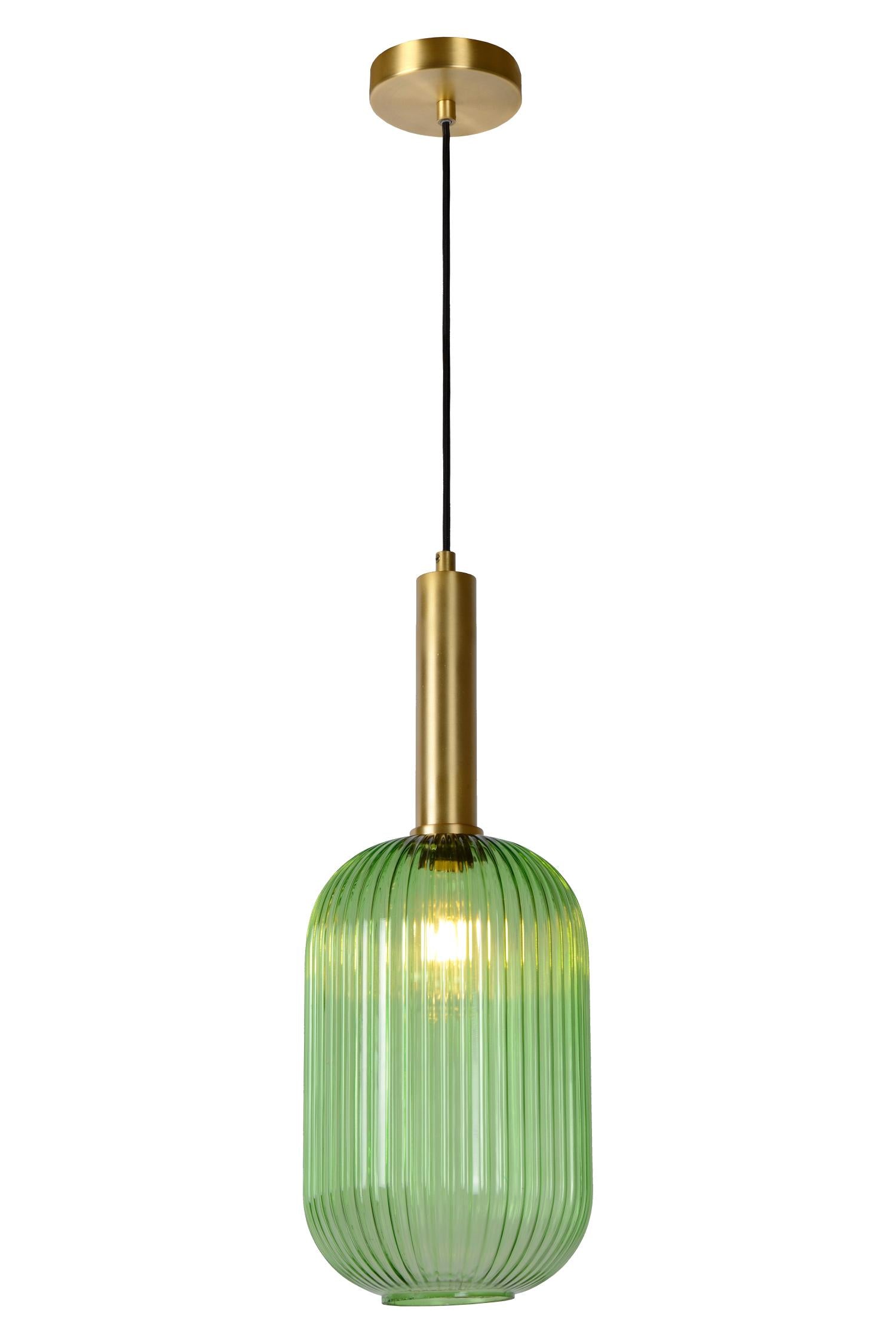 Lucide Maloto Hanglamp Cilinder - Groen