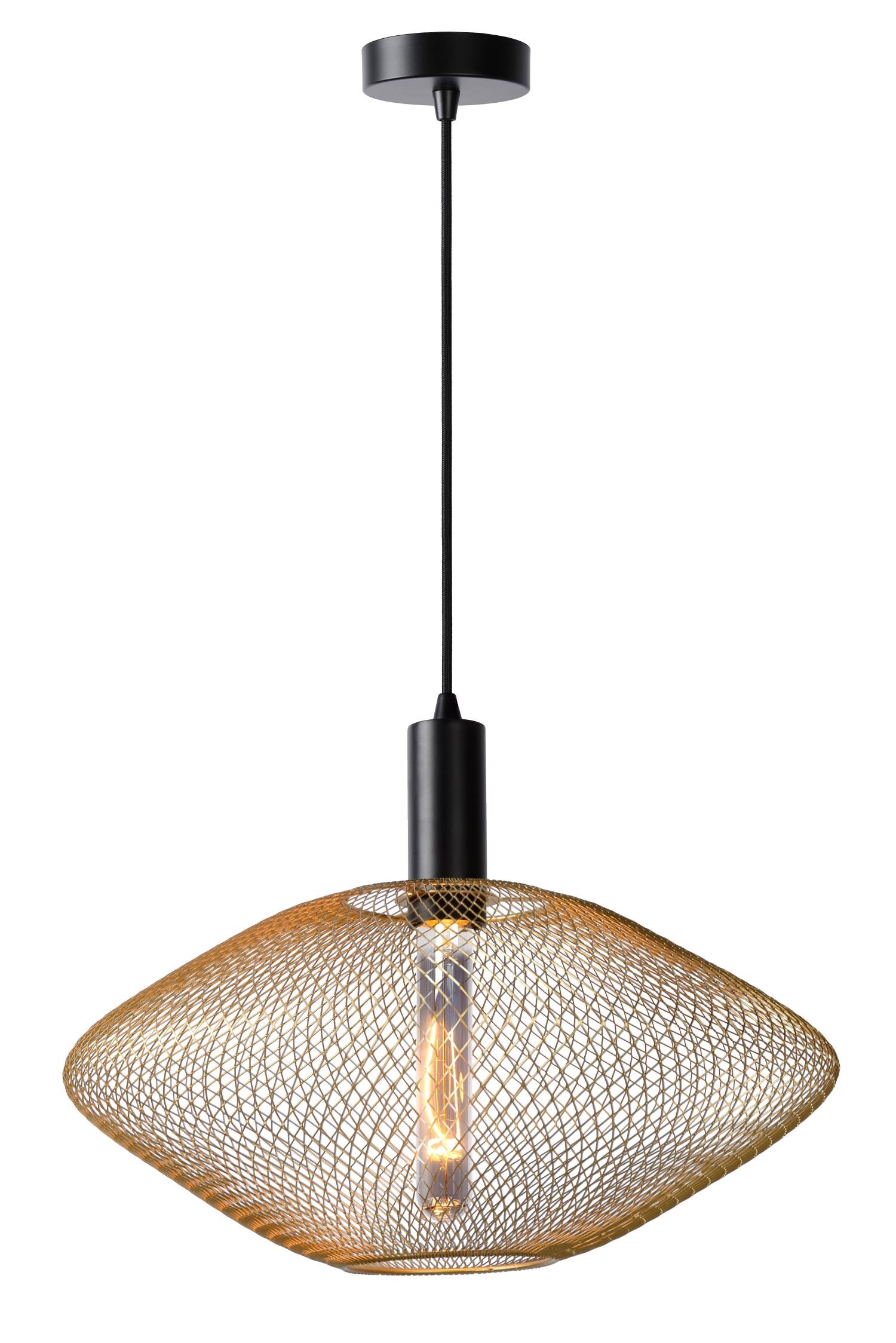 Lucide MESH Hanglamp - Mat Goud | Messing