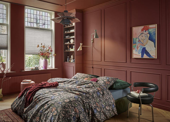 At Home Dekbedovertrek Katoen Batik - dark blue