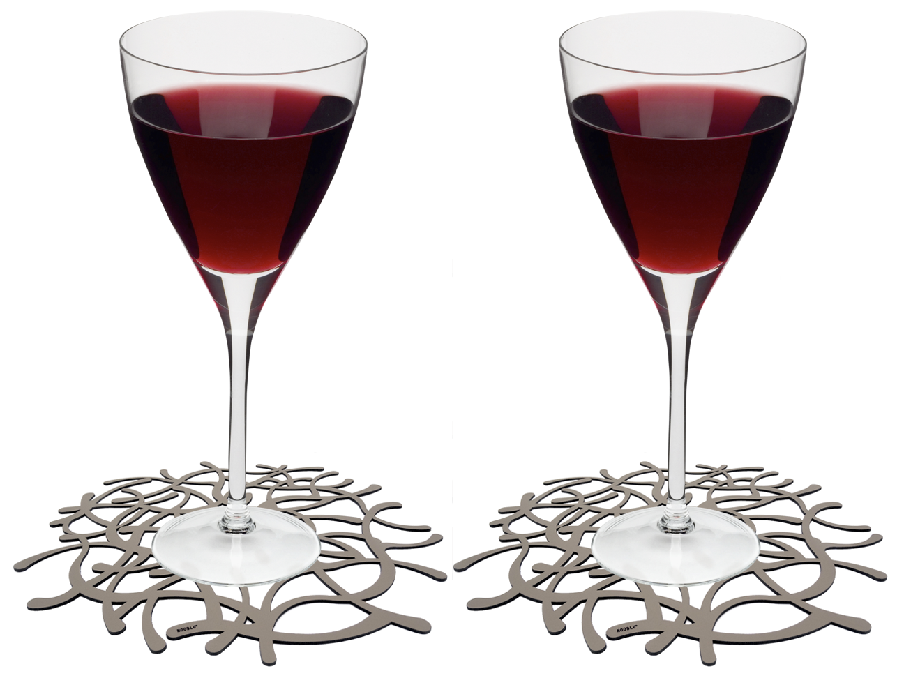 NOOBLU TUMBL onderzetters 15 cm - Clay grey - Set van 2