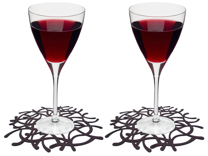 NOOBLU TUMBL onderzetters 15 cm -  brown - Set van 6