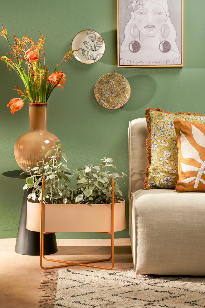 Mica Decorations Holm Vaas - H52 x Ø34 cm - Keramiek - Crème