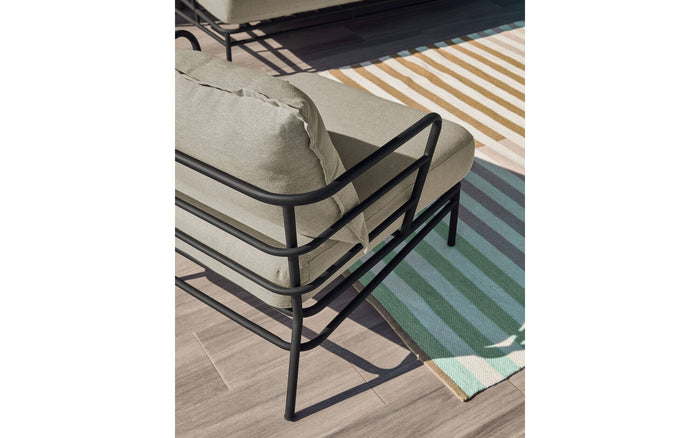 Kave Home - Mareluz fauteuil zwart staal