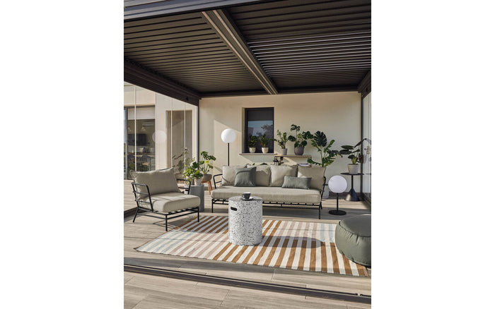 Kave Home - Mareluz fauteuil zwart staal