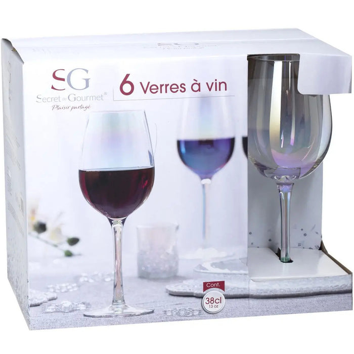 Secret de Gourmet Wijnglazen - 6 st - rode wijn - 380 ml - Fantasy