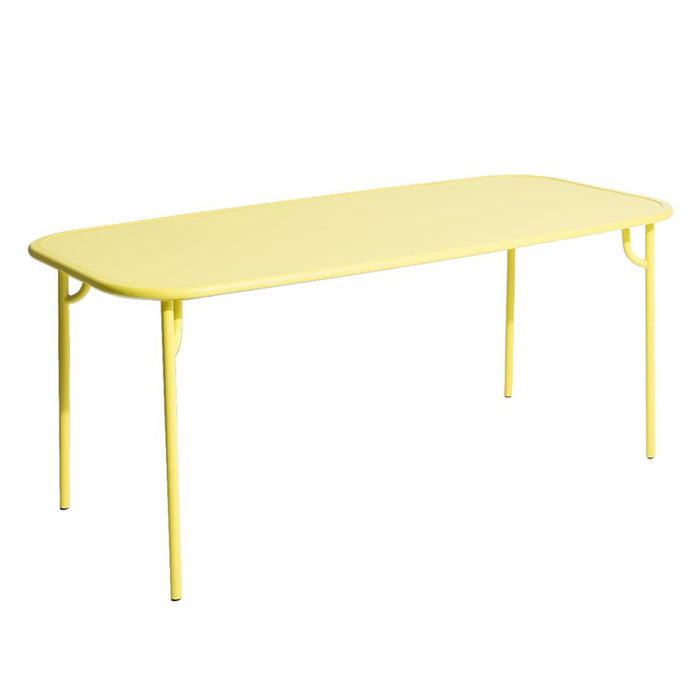 Week-end tuintafel 180x85 met dicht blad geel
