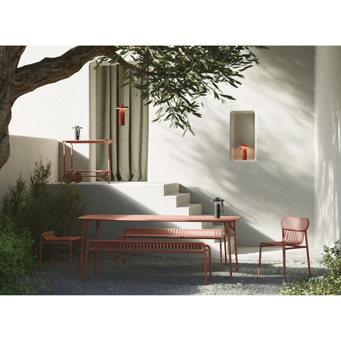 Week-end tuintafel 220x85 met dicht blad zwart