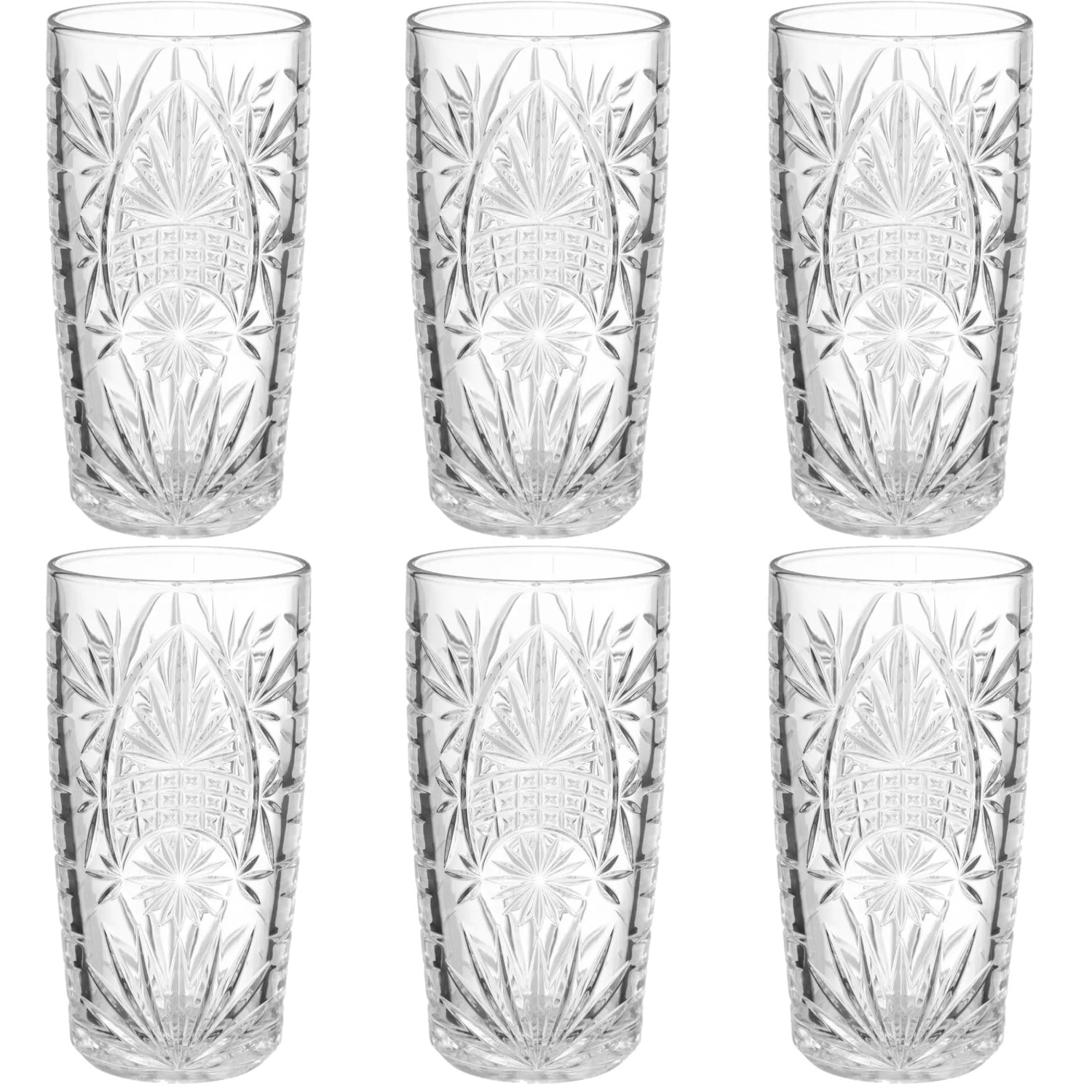 Secret de Gourmet Longdrink glazen - 6 st - 350 ml - Ayla