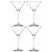 Royal Leerdam Cocktailglas - 4x stuks - martini - glas - 250 ml