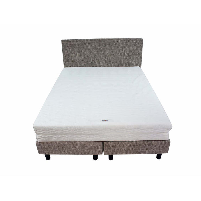 Bedworld Boxspring 120x220 - Medium - Linnenlook - Grijs (S21)