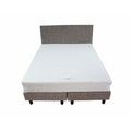 Bedworld Boxspring 120x220 - Medium - Linnenlook - Grijs (S21)