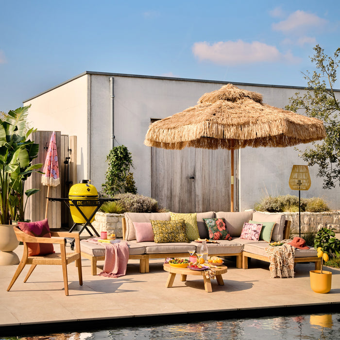 HKliving Parasol Ø 300 cm - Raffia