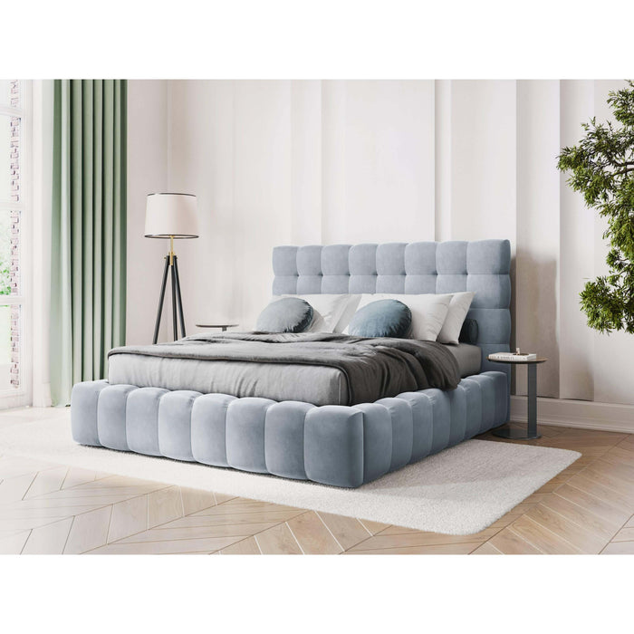 Cosmopolitan Design Bali Bedframe met Opbergruimte - 140 x 200 cm - Lichtblauw