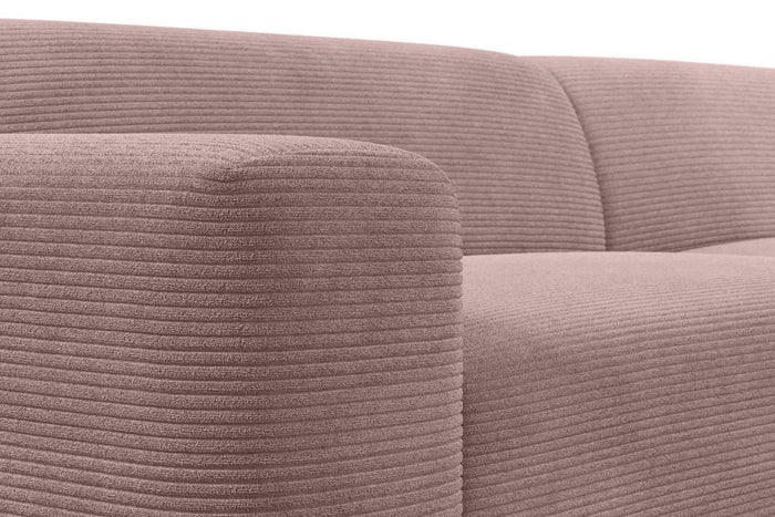 NADUVI Collection Nina Big Hoekbank Links - Ribstof - Lila